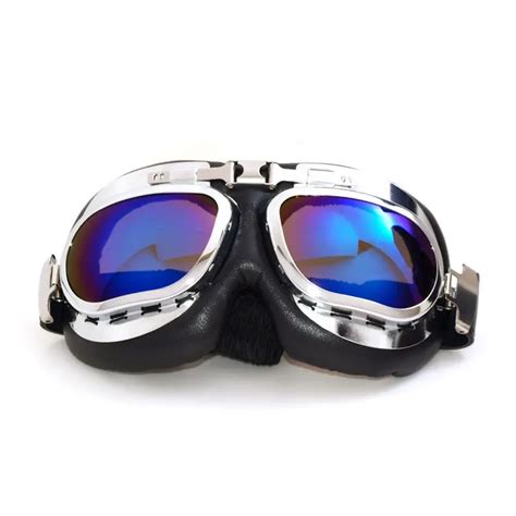 Moto Flying Vintage Motorcycle Goggles Biker Aviator Pilot Wwii Helmet Goggles Cruiser Scooter