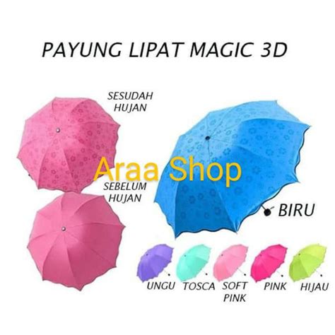 Jual Nagoya Payung Lipat Magic D Payung Lipat Saten Satin Jari