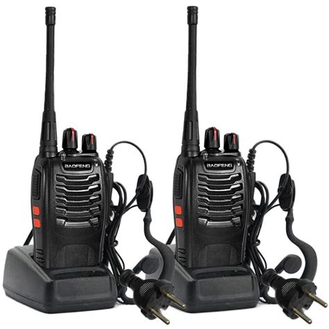 BF 888 S Baofeng 2PCS Talkie Walkie UHF 400 470MHZ 2 Voies Radio 16CH