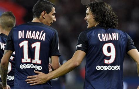 Cavani e Di María a dupla rioplatense que deleita na França CONMEBOL