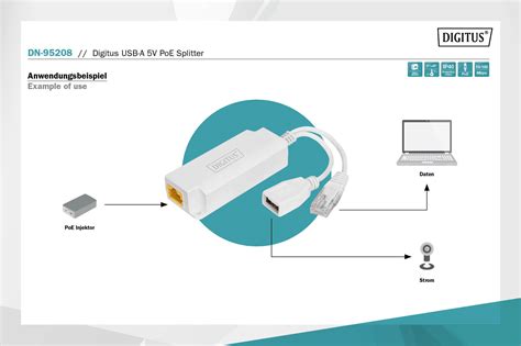 DIGITUS By ASSMANN Shop DIGITUS USB A 5V PoE Splitter