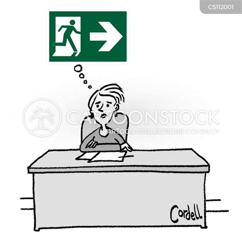 Exit Sign Cartoons and Comics - funny pictures from CartoonStock