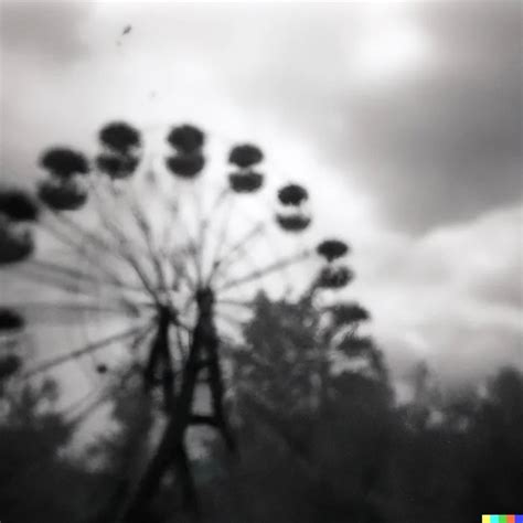 An Old Pinhole Capture Of Chernobyls Ferris Wheel Dalle Prompt