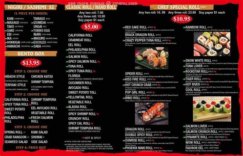 Online Menu of Red Sake Restaurant, Columbia, South Carolina, 29212 - Zmenu