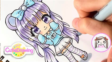 Step By Step Tutorial Cute Drawings Gacha Life For Beginners