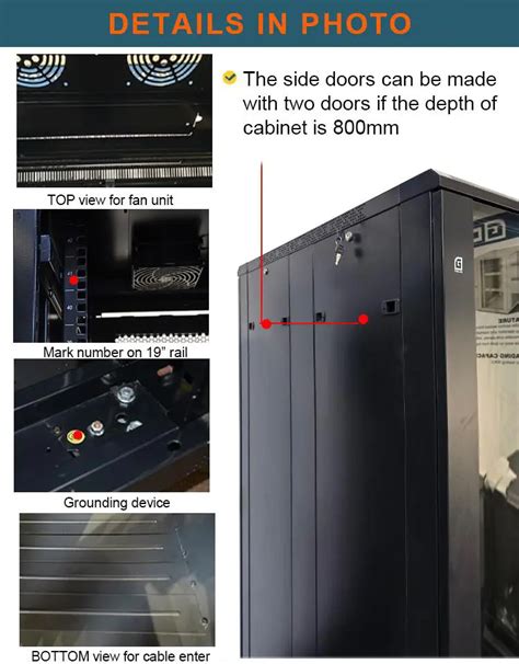 Gcabling 27u 600600mm Network Rack Cabinet 19inch 32u 42u Floor Stand