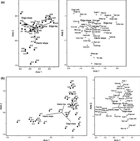 Ordination Biplots Diagram Of Plots And Species Of The First Two Download Scientific Diagram