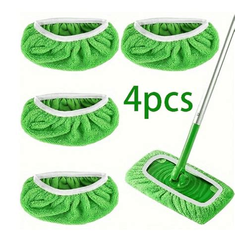 1pc4pcs Microfiber Mop Cloth Replacement Mop Heads Washable And Durabel Mop Cloth Flat Mop