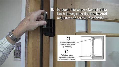 How To Adjust Lincoln Swing Patio Door Hinges YouTube