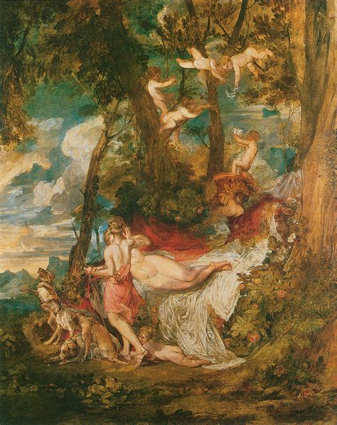 Venus And Adonis Painting By Joseph Mallord William Turner