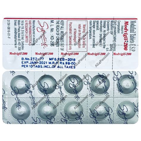 Buy Modvigil 200 Mg Modafinil All4passion