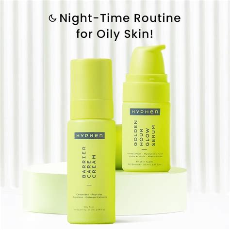 Buy Hyphen Daily Night Care Routine For Oily And Combination Skin With