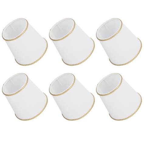 PAL Abat Jour En Tissu 6pcs E14 Clip Sur Les Abat Jours Pour La