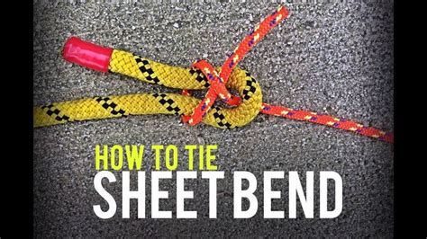 Tie A Sheet Bend Knot Youtube Knots Guide Knots Emergency Essentials