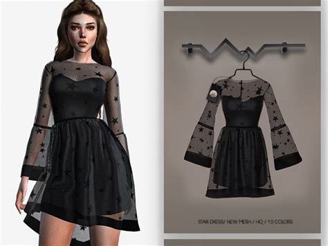 Busra Tr S Star Dress Bd Sims Dresses Sims Clothing Sims