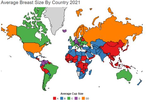 Countries Ranked By Breast Size Bra Size By Country Of Origin