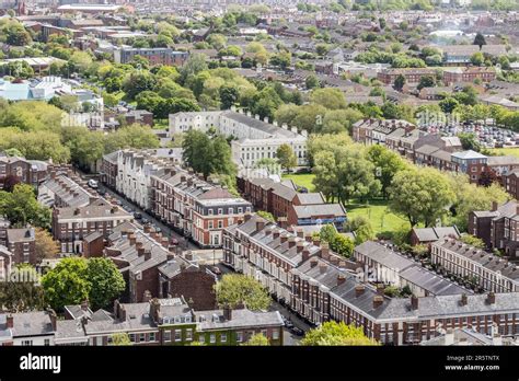 Liverpool United Kingdom May 16 2023 Terrace Brick Houses In