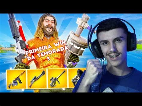 MINHA PRIMEIRA VITORIA NA TEMPORADA 3 DO FORTNITE YouTube