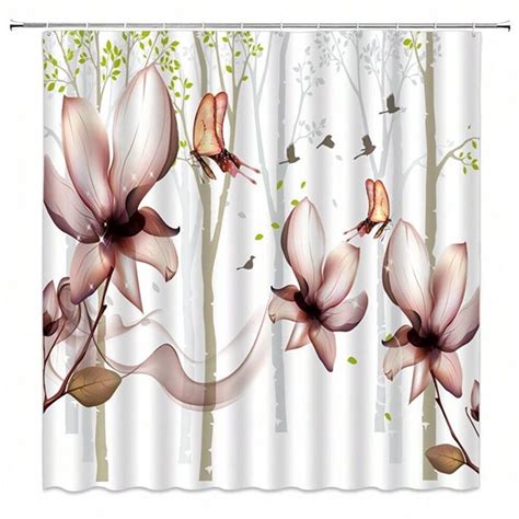 Завеса за баня Red Lily Bathroom Shower Curtain olele bg