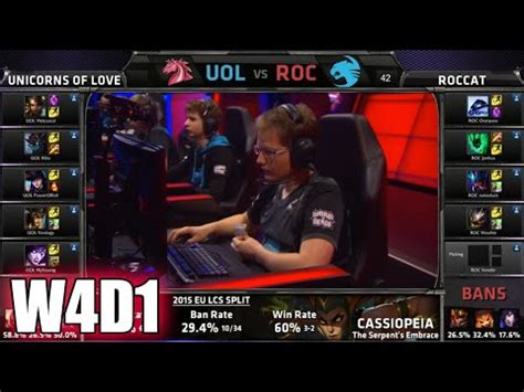 Unicorns Of Love Vs ROCCAT S5 EU LCS Spring 2015 Week 4 Day 1 UOL