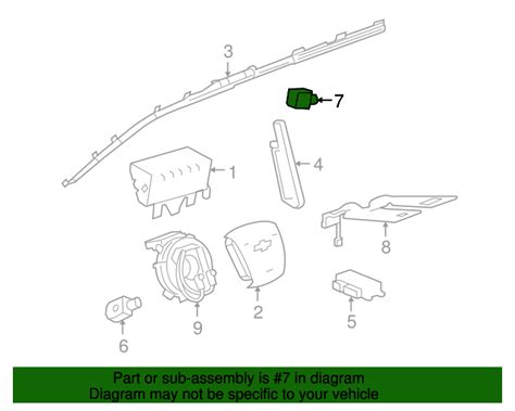 2010 2017 GM Airbag Side Impact Rear Sensor 13574936 NewGMParts