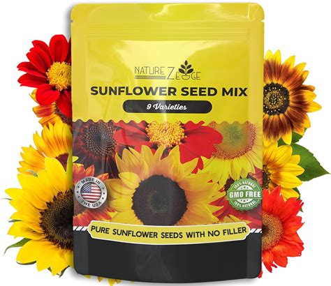 5200 Sunflower Seeds For Planting Bulk Variety Pack Get More