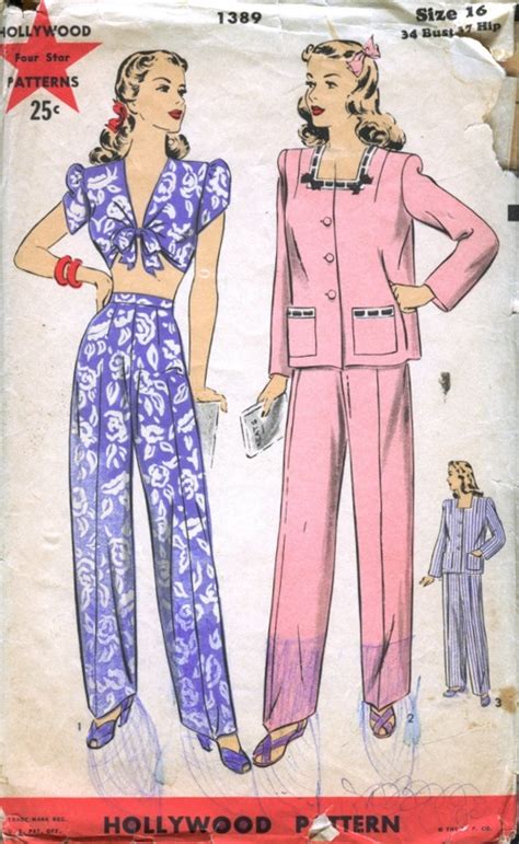 Hollywood 1389 Vintage Sewing Patterns Fandom