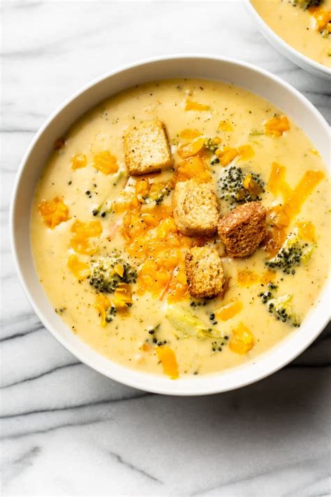 Easy Broccoli Cheddar Soup • Salt And Lavender