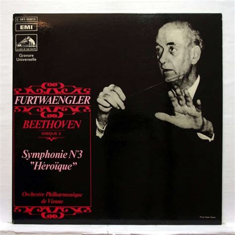 Beethoven Symphony No 3 Eroica By Wilhelm Furtwangler LP With