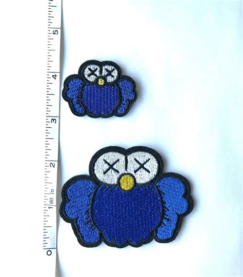 Blue Kaws Hype Art Iron On Patch Etsy