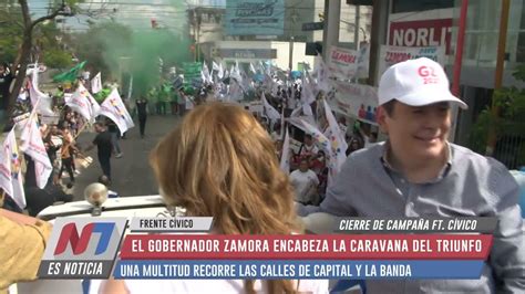 Multitudinaria Caravana Del Triunfo En El Cierre De Campa A Del Frente