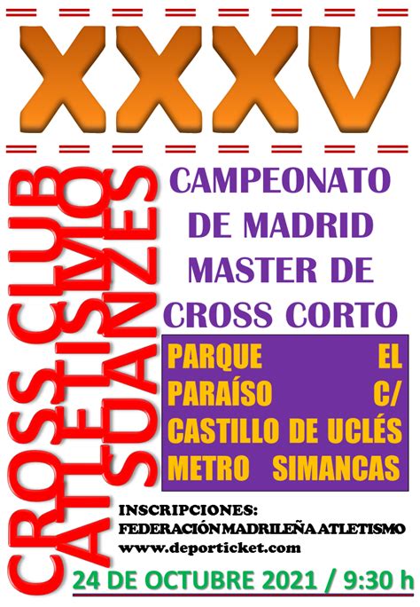 Xxxv Cross Club Atletismo Suanzes De San Blas Club De Atletismo