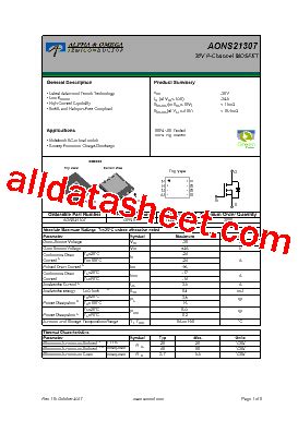 Aons Pdf Alpha Omega Semiconductors