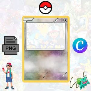 Custom Colorless Pokemon Card Template for Unique Gifts & Celebrations, Craft Your Adventure - Etsy