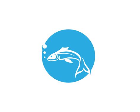 Plantilla de logotipo de pescado Vector creativo símbolo de club de