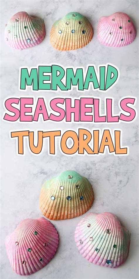 Glittery Mermaid Seashells Tutorial Woo Jr Kids Activities