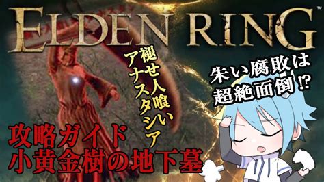 エルデンリングケイリッド探索 小黄金樹の地下墓初見攻略と腐敗した化身燻り教会の外で褪せ人喰いアナスタシア攻略ガイド ELDEN