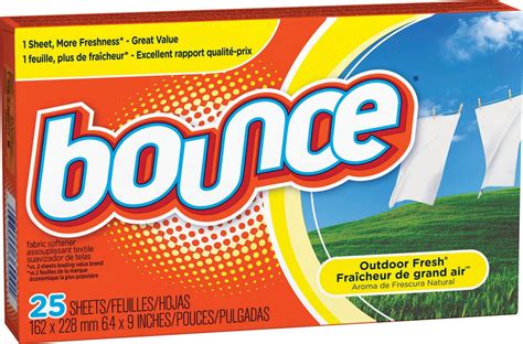 Bounce Dryer Sheets Outdoor Fresh Sheets Walmart Walmart