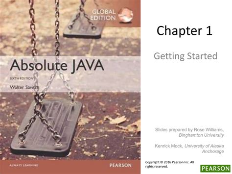 Slides Of Textbook Absolute Java Chapter 1 Ppt