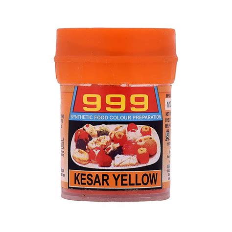 999 Kesar Yellow Food Colour Powder 10g UrbanGroc