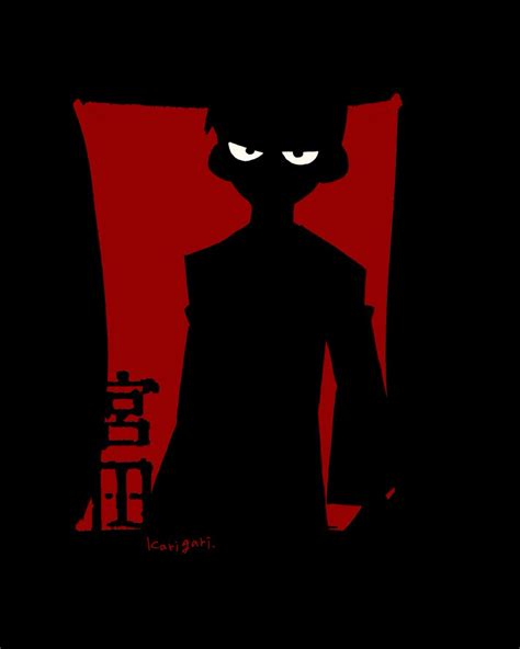 Silhouette Solo 1boy Male Focus Looking At Viewer Red Background Simple Background Illustration