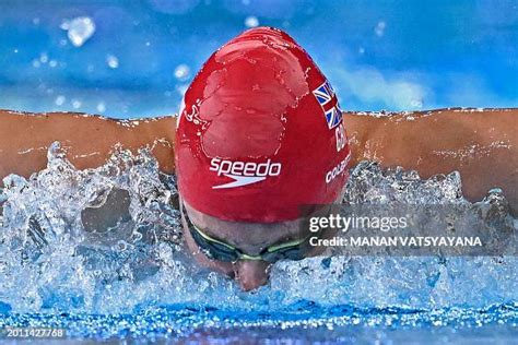 Britains Freya Constance Colbert Competes In A Heat Of The Womens