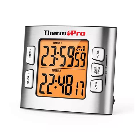 Thermopro Tm W Digital Kitchen Timer With Adjustable Loud Alarm And