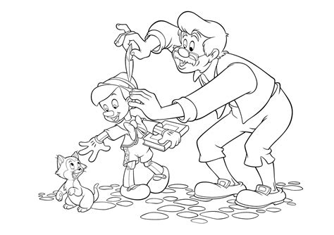 Pinocchio E Mastro Geppetto Disegni Da Colorare Gratis Disegni Da