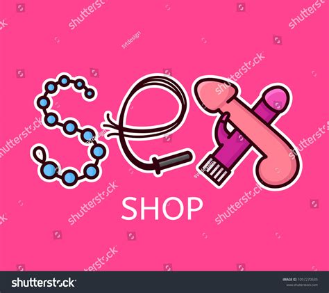 Sex Shop Logo Design Sex Letters Stock Vector Royalty Free 1057270535