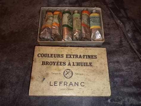 Ancienne Boite De Tubes Couleurs Extra Fine Broy Es L Huile Lefranc