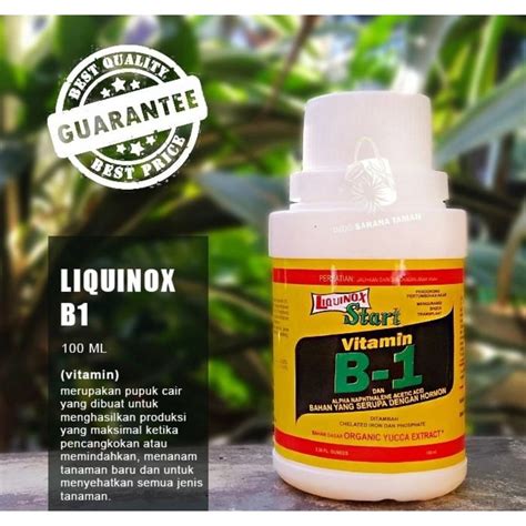 Jual Vitamin B Liquinox Ml Pupuk Tanaman Obat Anti Stress Tanaman