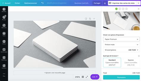 Quels Formats De Carte De Visite Pour Limpression Canva
