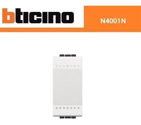 Apagador Sencillo Bticino Living Blanco N4001n