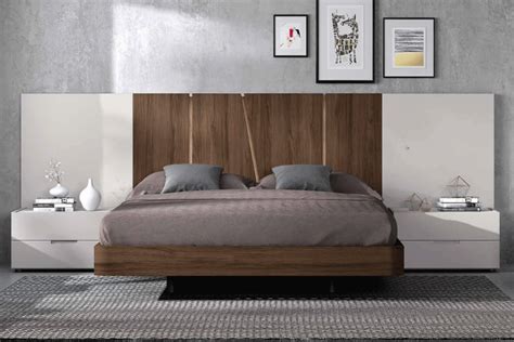 Modern Floating Bed With Nightstands - Wanda 016